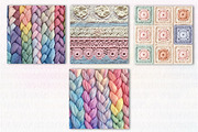 Pastel Throw Blanket Knitted Pattern, a Pattern Graphic by CreationArt (Thumbnail 6 of 6)