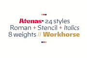 Atenas, a Font by Los Andes Type (Thumbnail 11 of 14)
