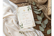 Rustic Eucalyptus Card Mockup, a Product Mockup by MockupWizard (Thumbnail 3 of 3)