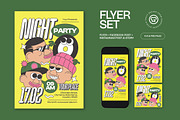 Party Night Flyer, a Flyer Template by graphicook (Thumbnail 1 of 3)