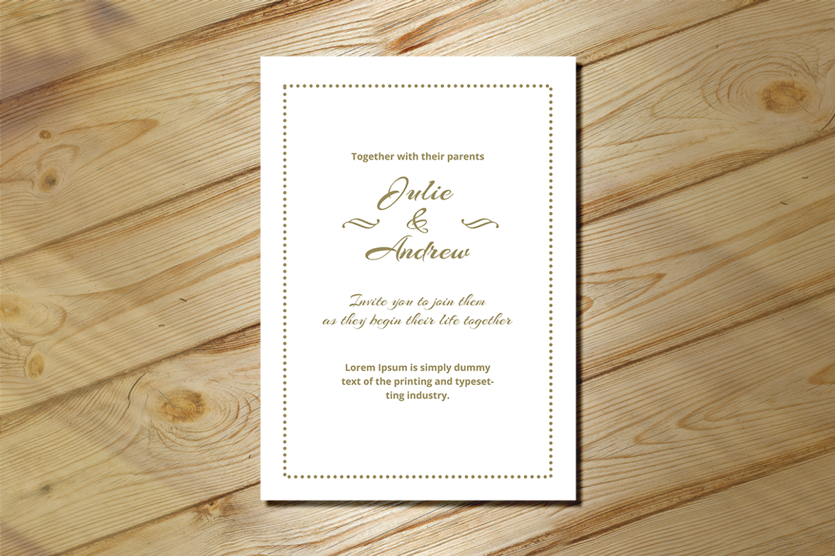 Wedding Invitation, an Invitation Template by Creatricks (Photo 4 of 6)