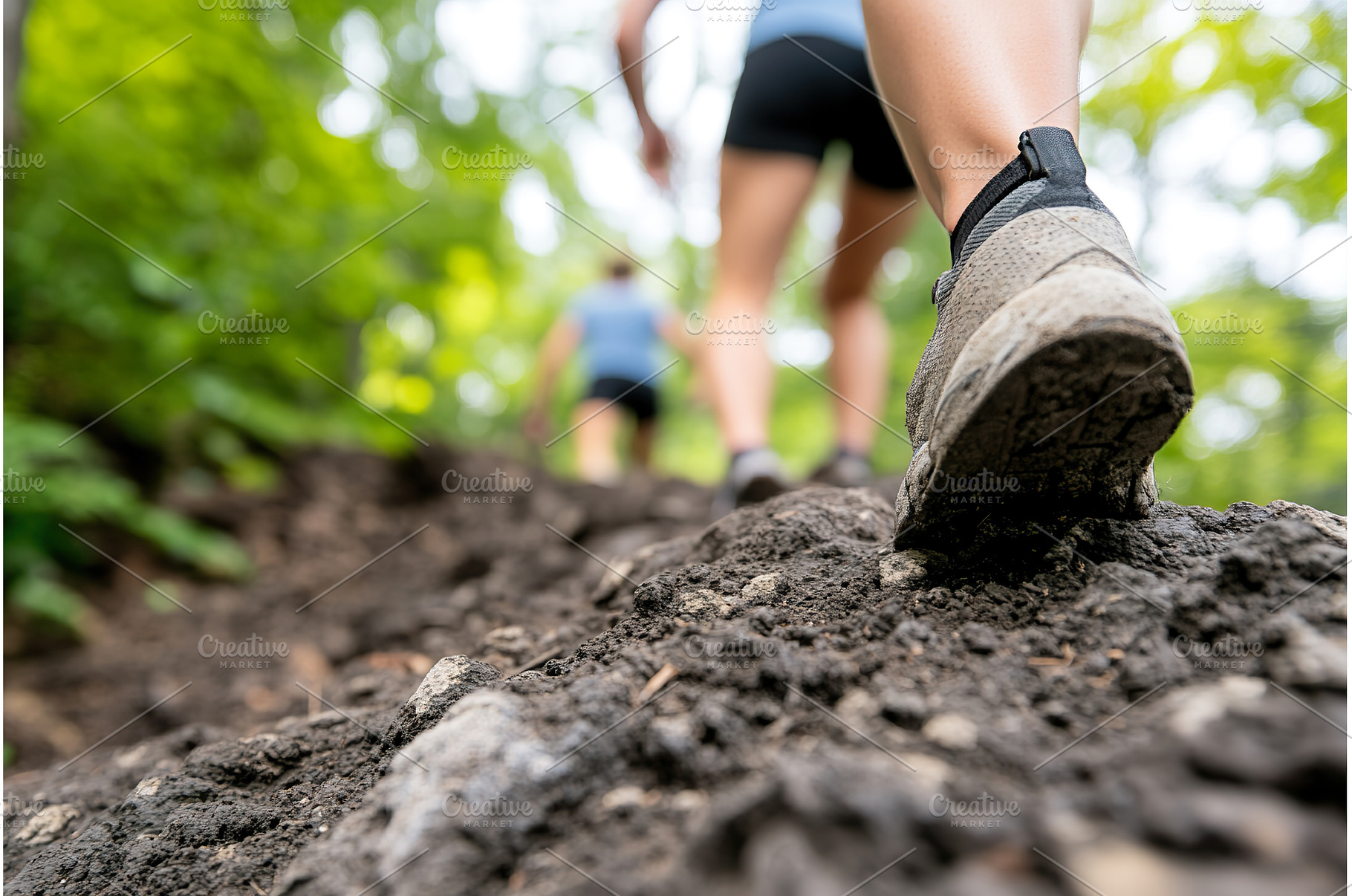 Woman wearing hiking boot ascends, a Sports & Recreation Photo by Lermont51