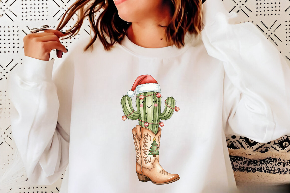 Cowboy Boots Christmas Sublimation, a Graphic by Libby Wishes (Photo 10 of 11)