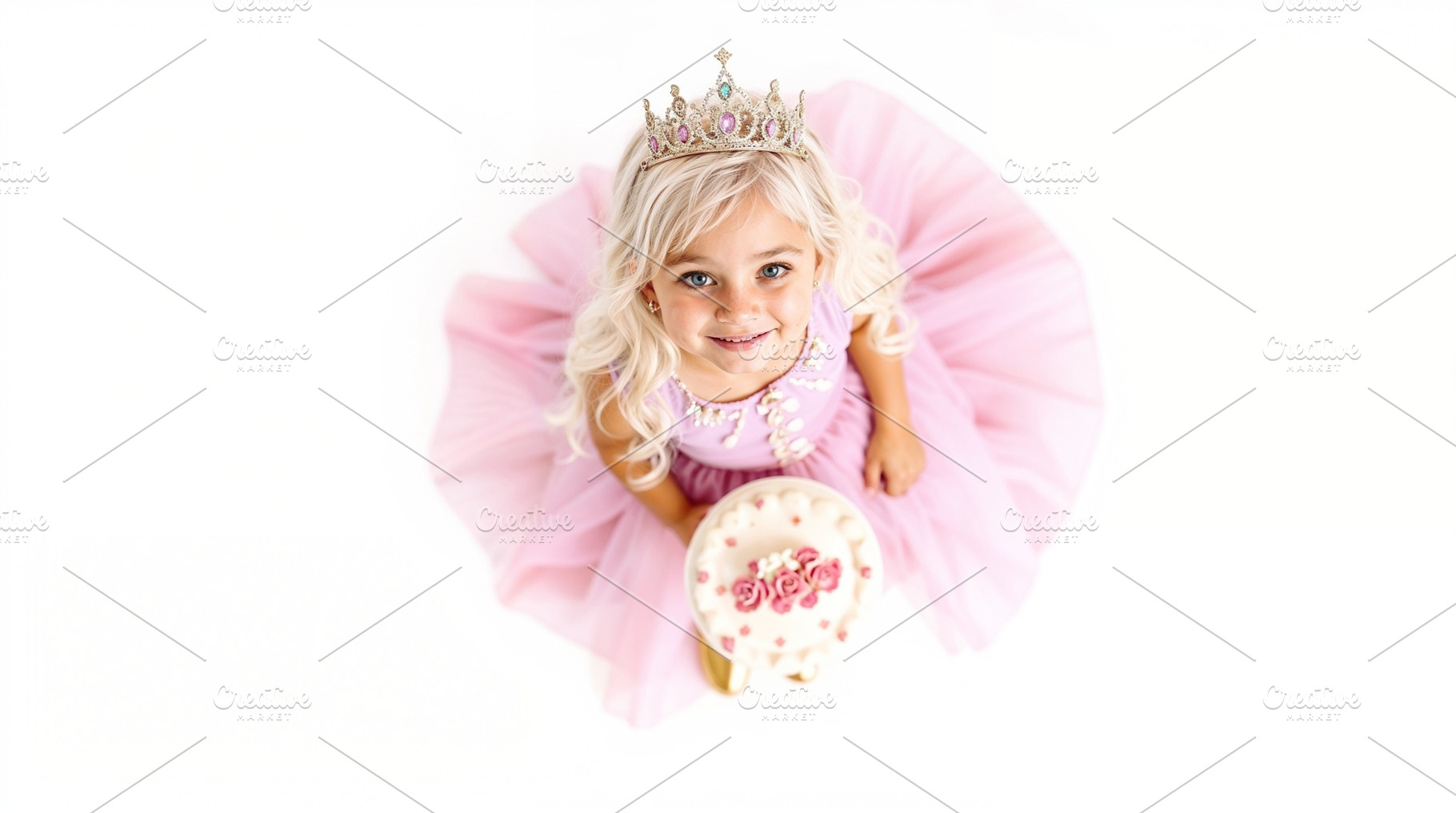 birthday girl in princess dress, a Photo by Bunny's Little Shop