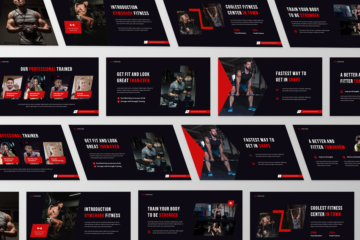 Gymshark - Gym & Fitness Google, a Presentation Template by MtvtdArt (Photo 6 of 6)