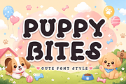 Puffy Bites, a Handwritten Font by Yoga Letter (Thumbnail 1 of 5)