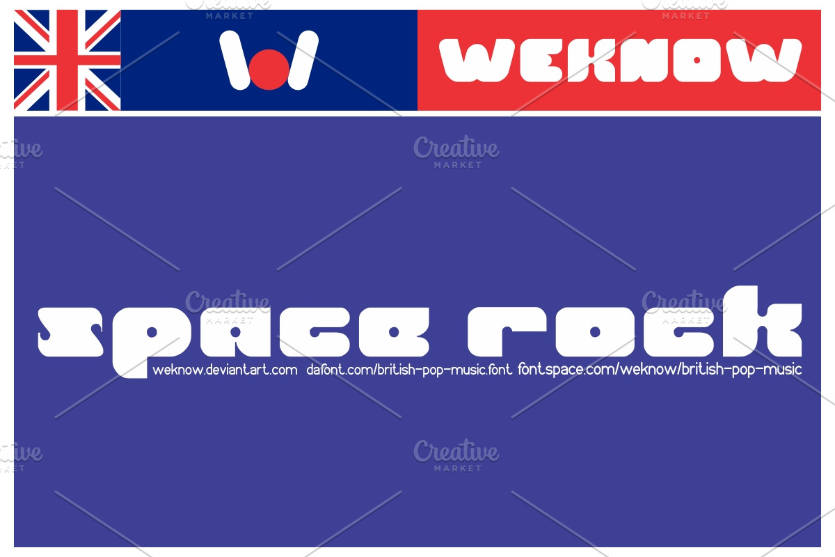 british pop music font preview 4
