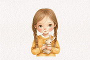 Watercolor Cute Spring Collection, an Illustration by CreationArt (Thumbnail 8 of 10)