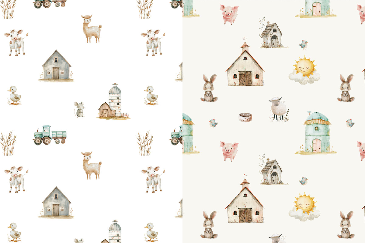 Nursery Little Farm Animals Set, an Object Graphic by Pati Paints (Photo 6 of 12)