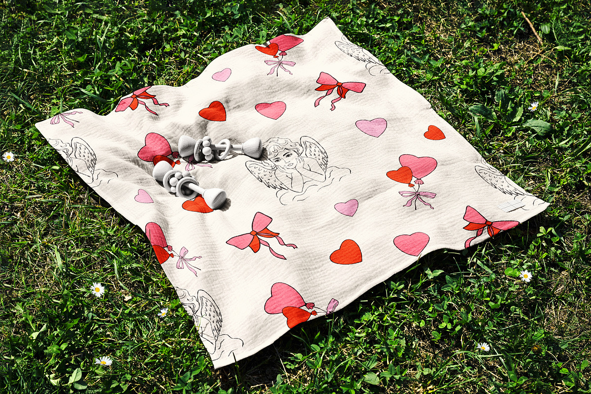 Whimsical Valentine Seamless Pattern, a Pattern Graphic by Groovy Arts (Photo 4 of 5)