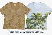 Bella Canvas Flowy Pocket Tee Mockup, a Shirt Mockup by GraphicHero (Thumbnail 8 of 8)