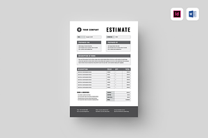 Job Estimate, a Stationery Template by Leaflove