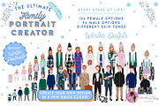 Portrait Creator Winter Family, a Person Illustration by Lauren Lesley Studio (Thumbnail 6 of 17)