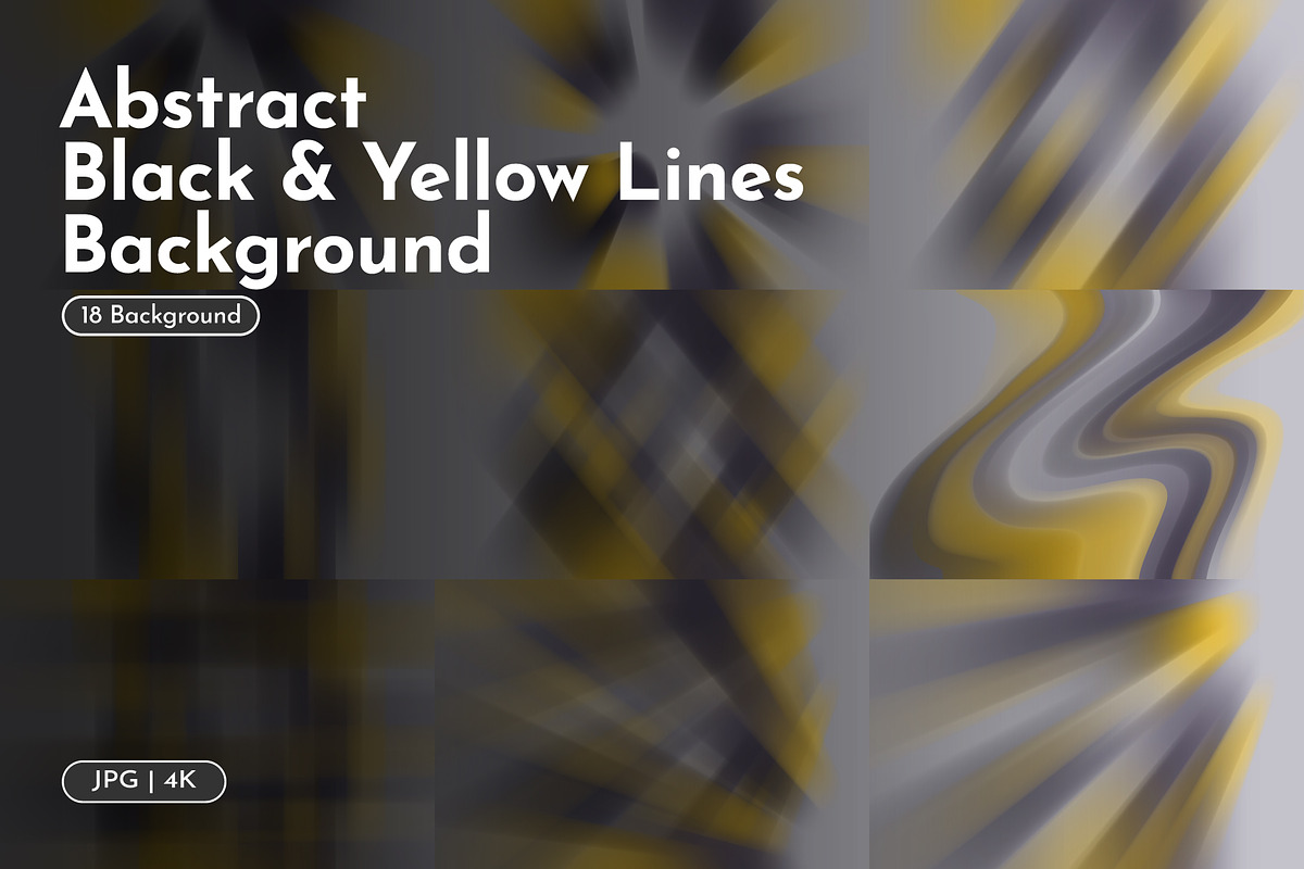 Abstract Black Yellow Background, a Background Graphic by WM48 Shop (Photo 1 of 3)