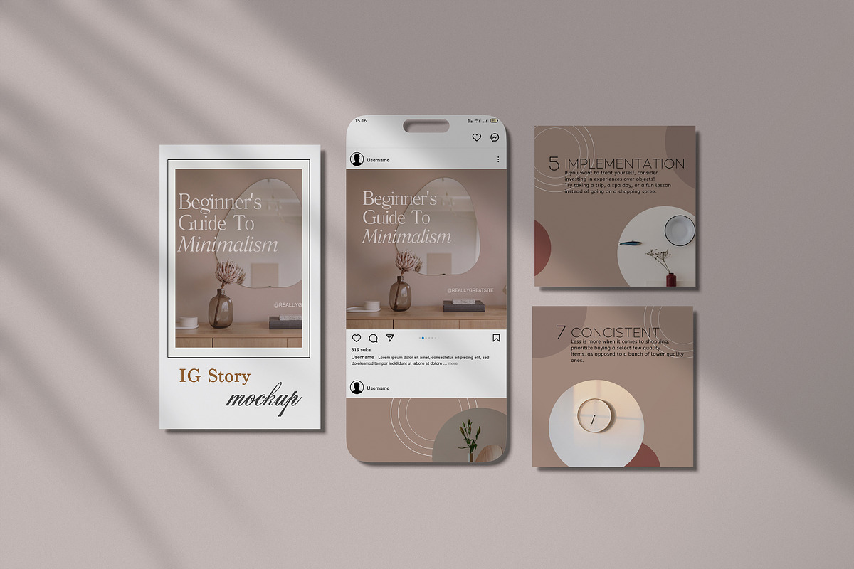 Instagram Post and Story Mockup, an iPhone Mockup by rahmatmoscae (Photo 11 of 13)