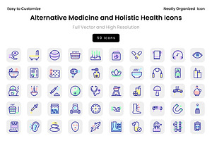 Alternative Medicine and Holistic He, a Solid Icon by Wencory