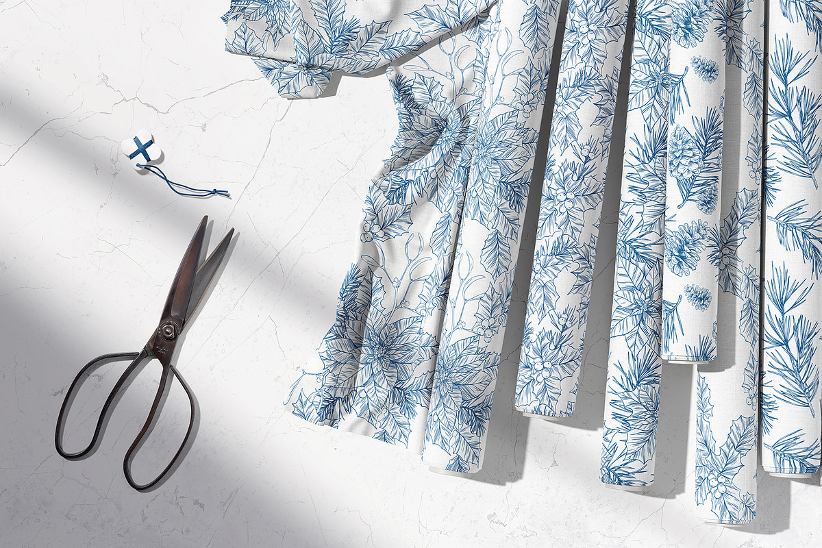 CHRISTMAS TOILE DE JOUY, a Pattern Graphic by Tanya Vollar (Photo 11 of 11)