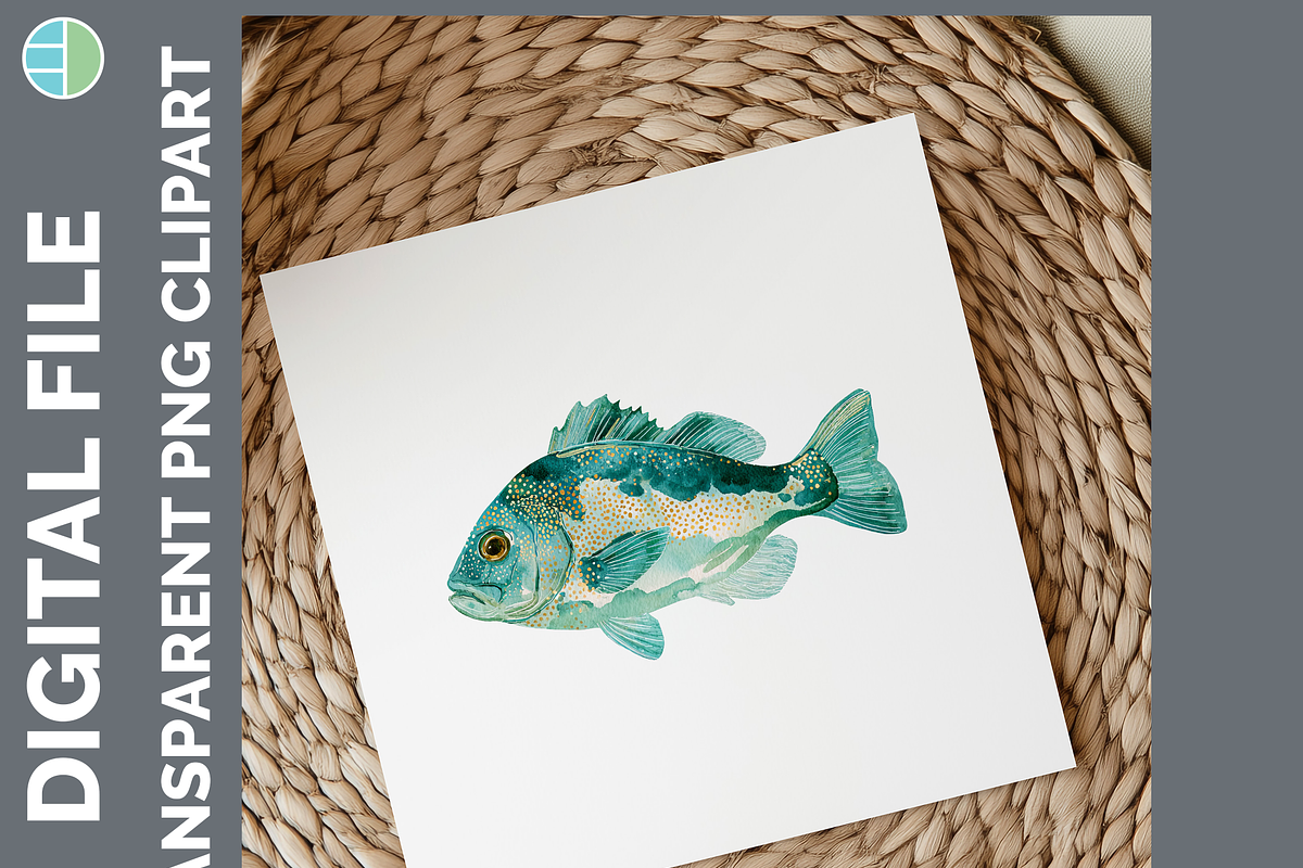 Preppy Fish Clipart Bundle, 22 PNG, an Animal Illustration by Enliven Designs (Photo 7 of 8)