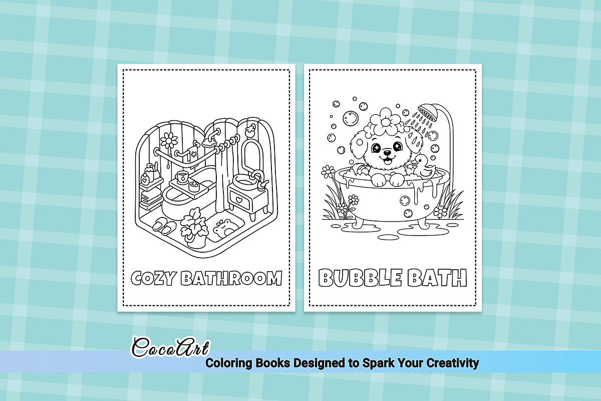 Cozy Life Coloring Pages Bundle, an Animal Illustration by DesignDevisers (Photo 3 of 10)