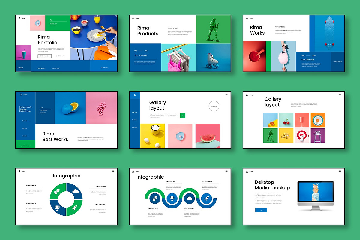 Rima – Business PowerPoint Template, a Presentation Template by Dens Creative Studio (Photo 4 of 6)