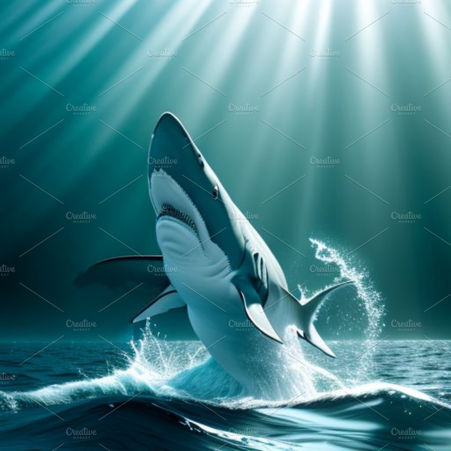 great white shark stock image, an Animal Photo by ComfortQ