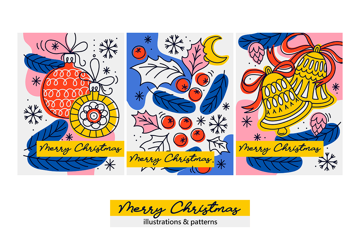 Christmas doodles, an Illustration by Nastya Tkachova (Photo 2 of 8)