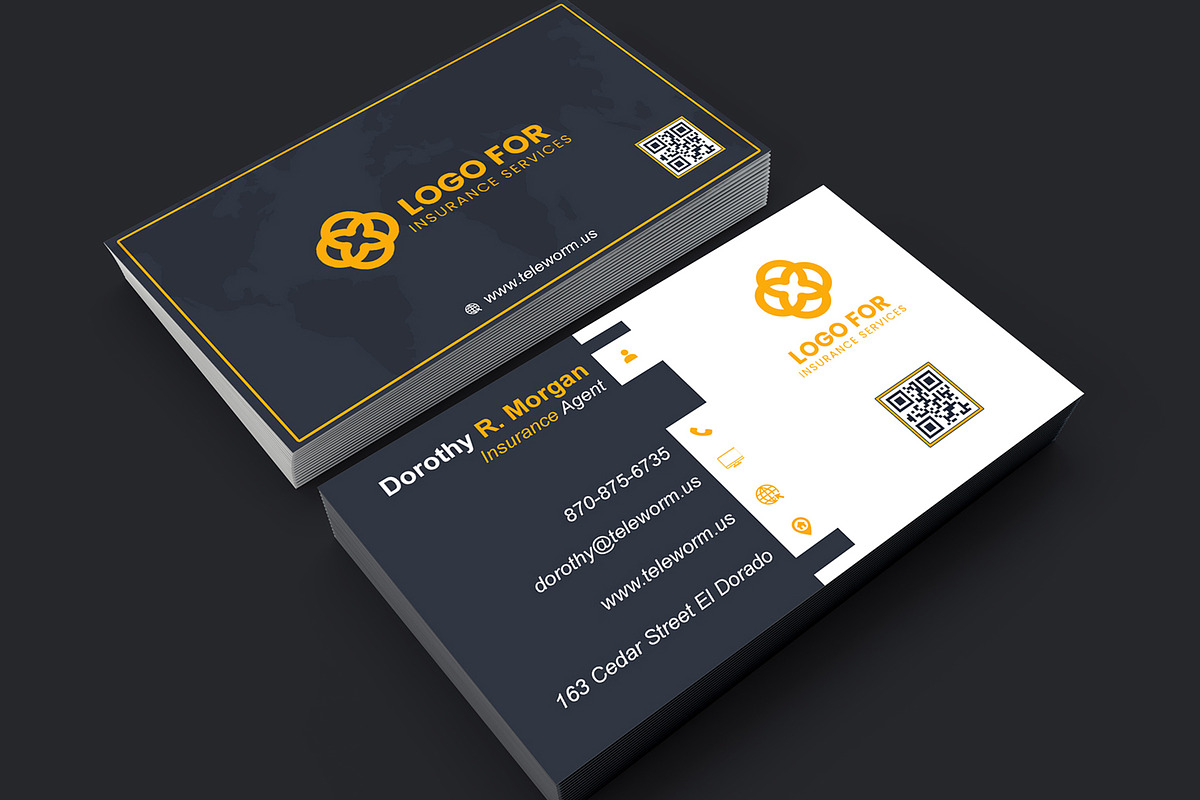 Quick Business Card Template PSD preview 4