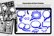 Comic Text Bases Procreate Stamps, a Brush Add-On by Selentaori Studio (Thumbnail 6 of 10)