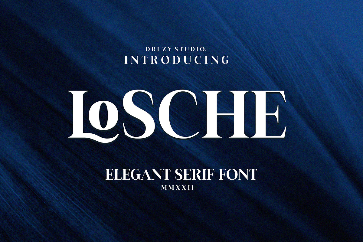Losche, a Font by Drizy (Photo 1 of 10)