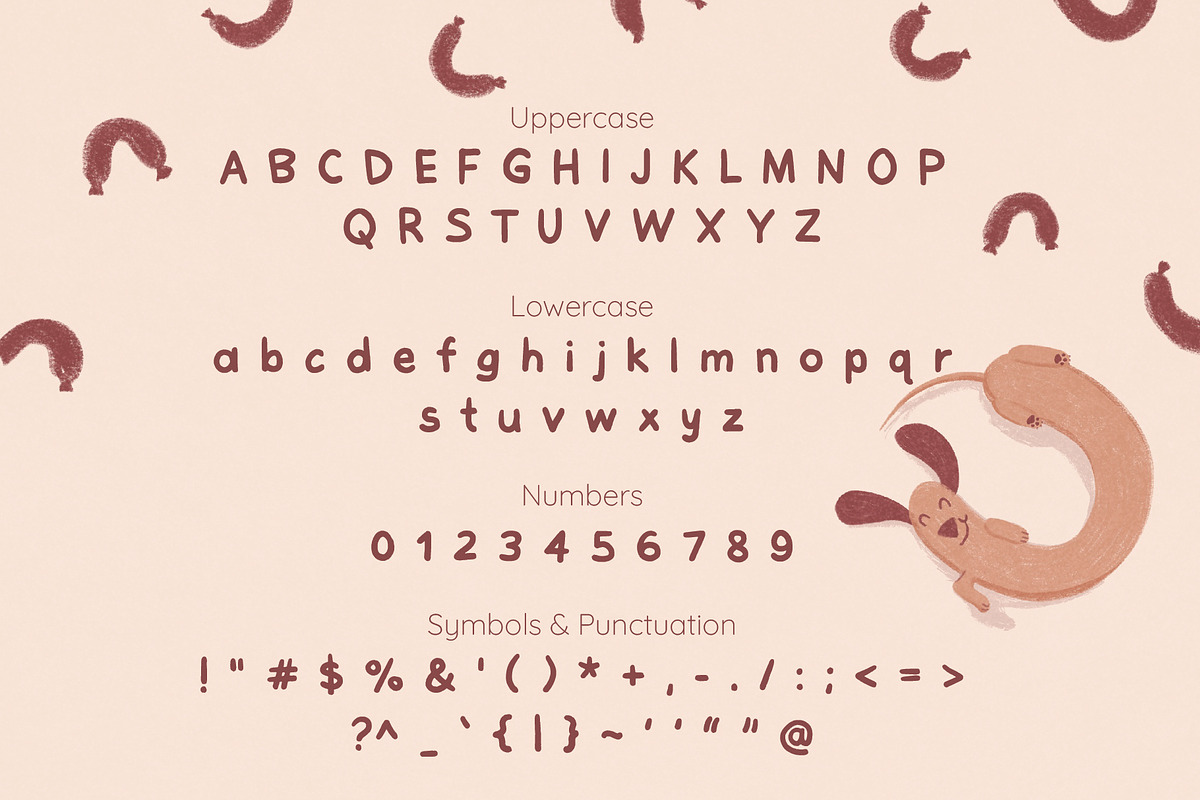 Sausage Dog, a Handwritten Font by Jelena Sardi (Photo 2 of 4)