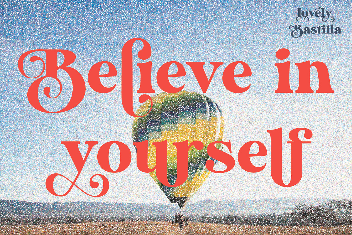Lovely Bastilla | Retro Serif Font, a Serif Font by MchCrafter (Photo 8 of 18)