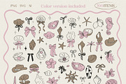 Coastal Summer Vector Doodles, a Seasonal Illustration by yabluko_draws (Thumbnail 4 of 7)