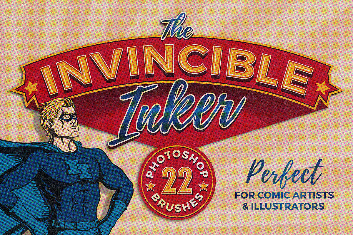 The Invincible Inker for Photoshop, a Brush Add-On by TomWarne (Photo 1 of 11)