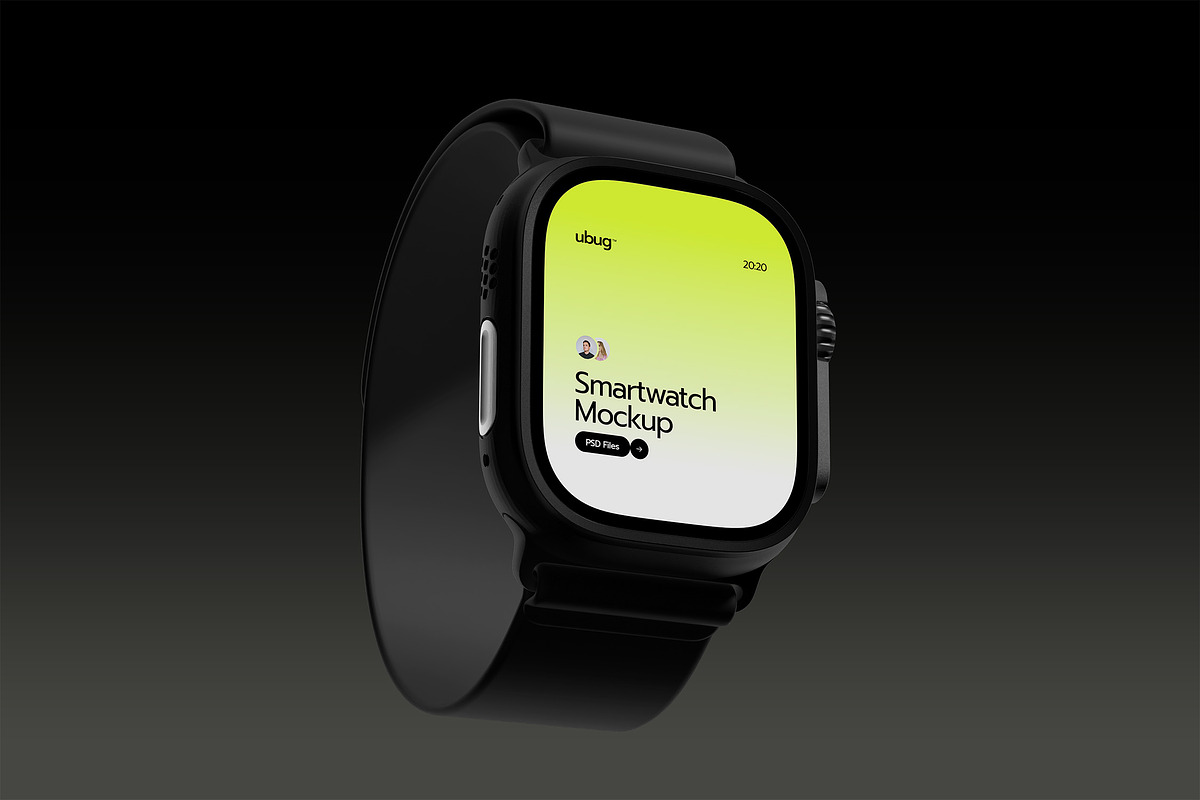 Smartwatch Mockup Pack, a Wearable Device Mockup by Neermana (Photo 6 of 12)