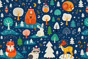 Cute Christmas collection, a Seasonal Illustration by MoleskoStudio (Thumbnail 2 of 7)
