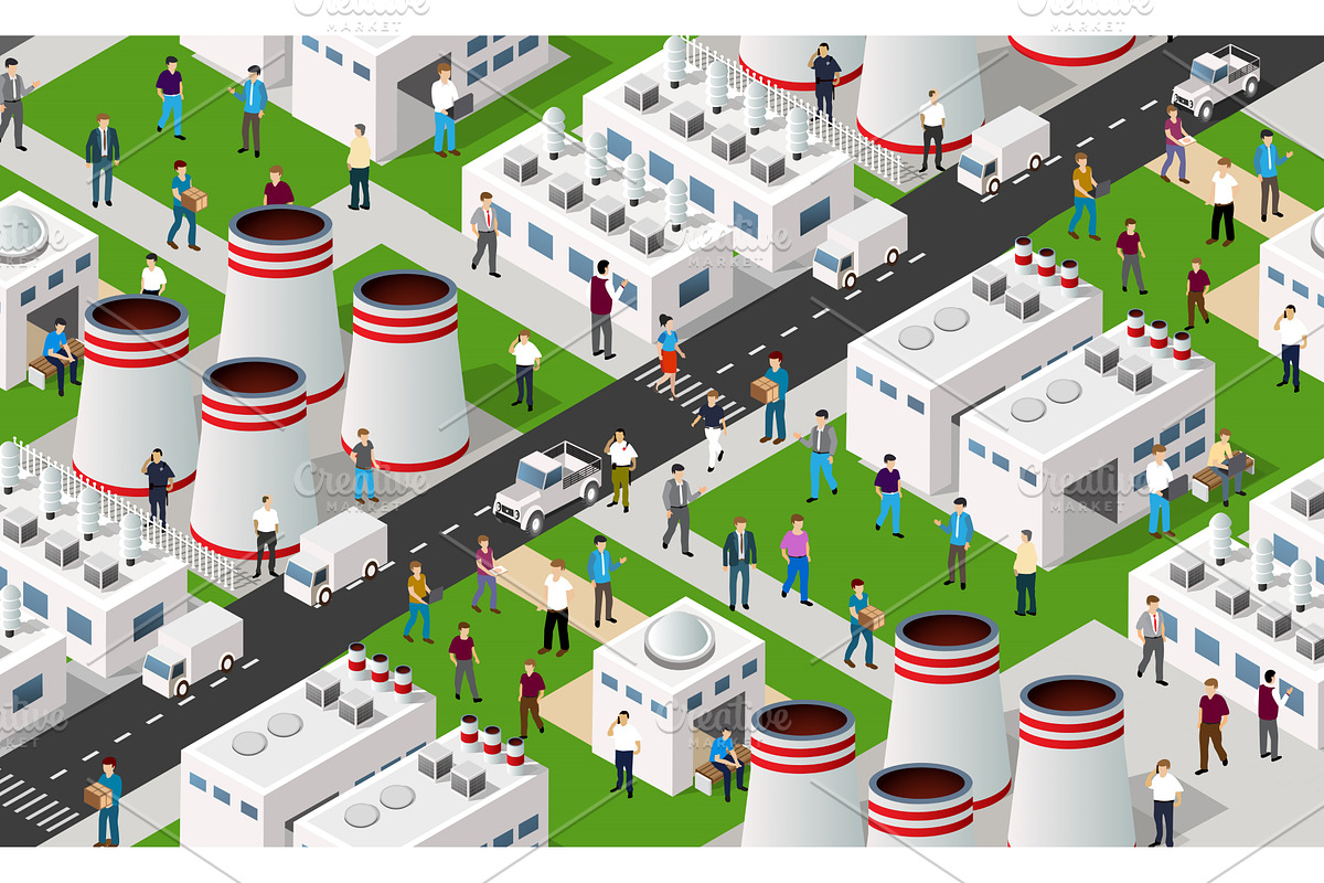 Isometric 3D illustration of the, an Illustration by AlexZeL (Photo 1 of 5)