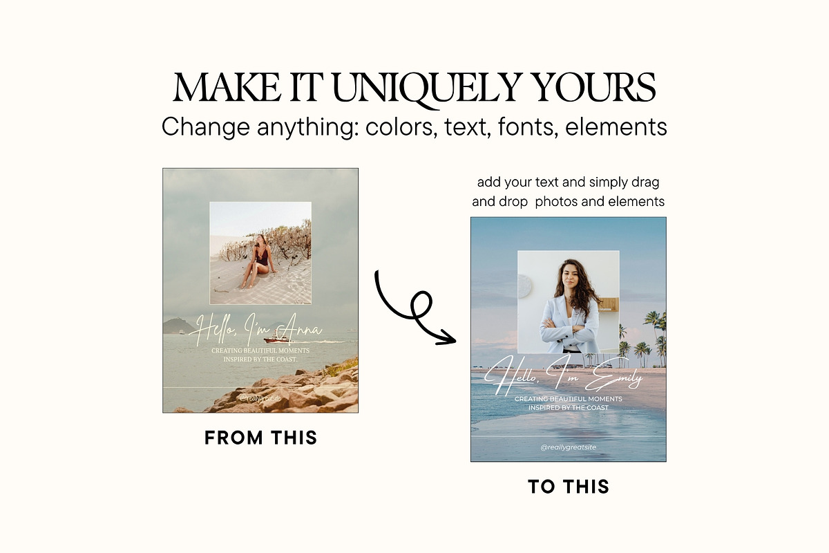 Warm Coastal Scrapbook Instagram, a Social Media Template by Anna Design Studio (Photo 7 of 11)