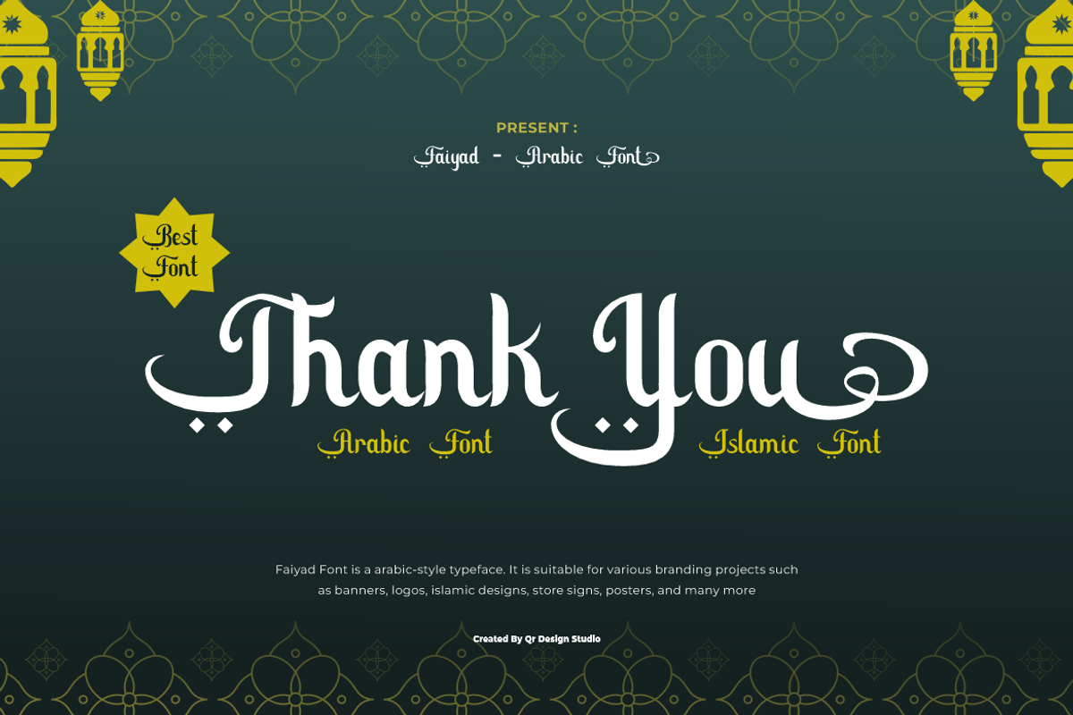 Faiyad - Arabic Ramadhan Font, a Sans Serif Font by QR Design Studio (Photo 8 of 8)
