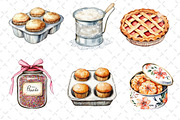 Vintage Baking Sublimation Clipart, an Illustration by Dream Creation (Thumbnail 5 of 6)