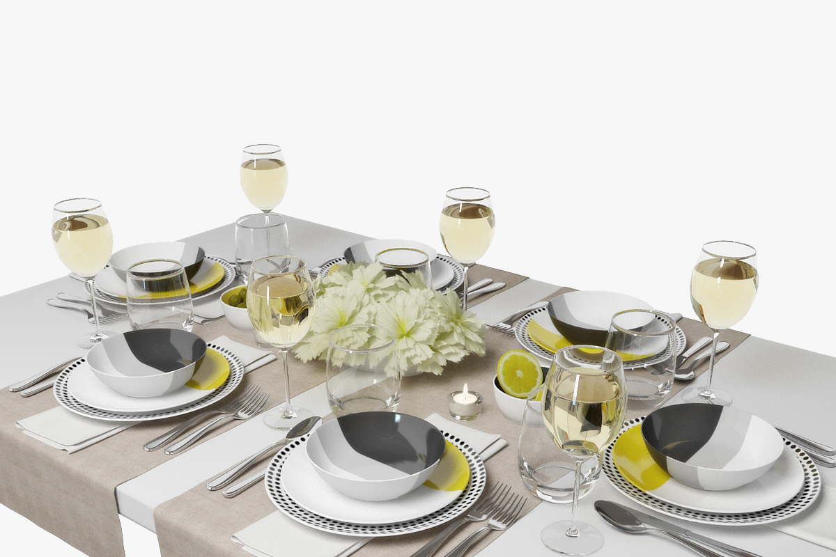 table setting 03, an Object 3D Model by 3dcruz (Photo 8 of 13)