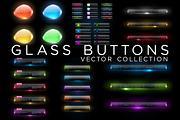 Glass Buttons Vector Collection, a Templates & Theme by lissius (Thumbnail 1 of 7)