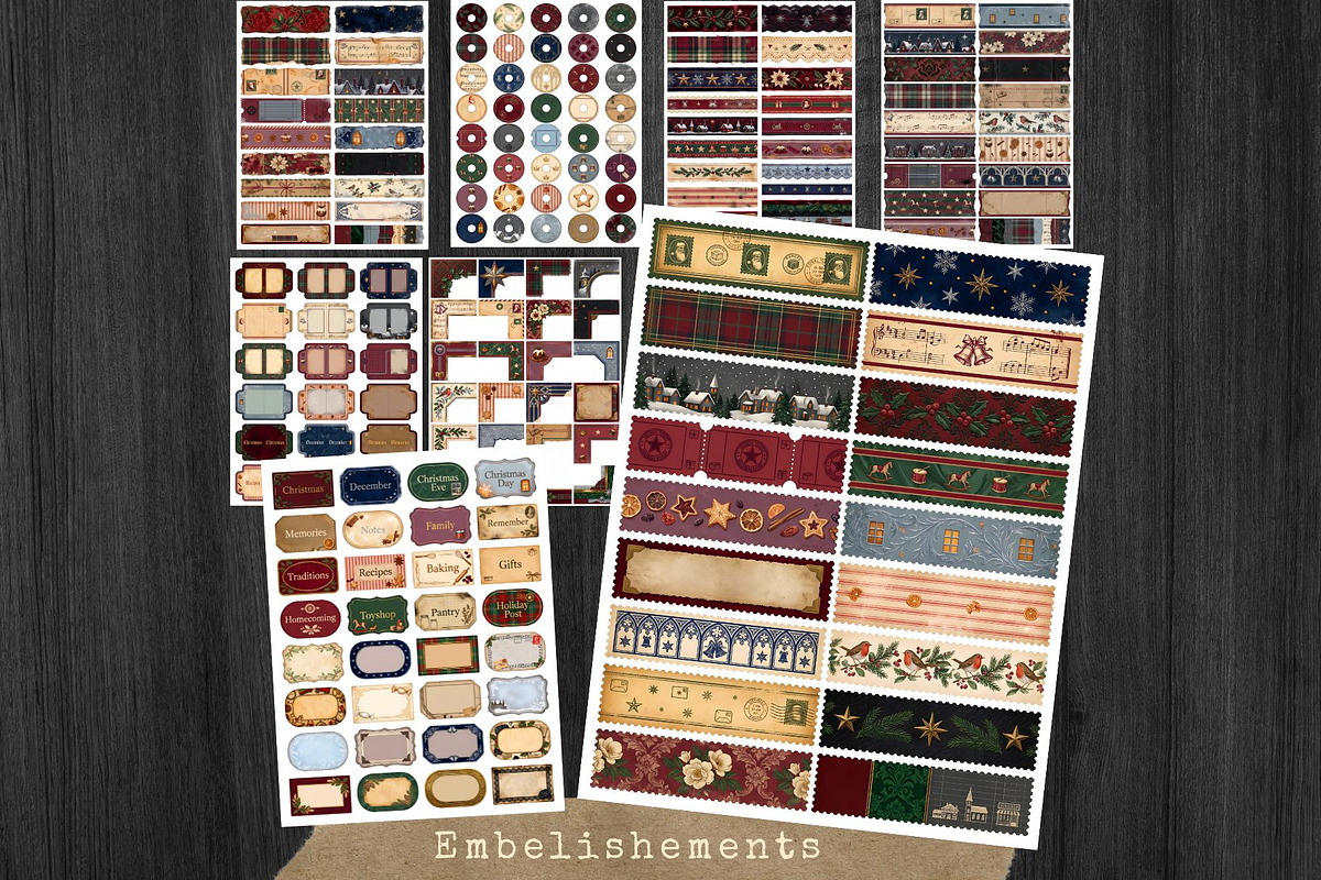 Victorian Christmas Junk Journal KIT, a Seasonal Illustration by ThatsDesignArt (Photo 16 of 20)