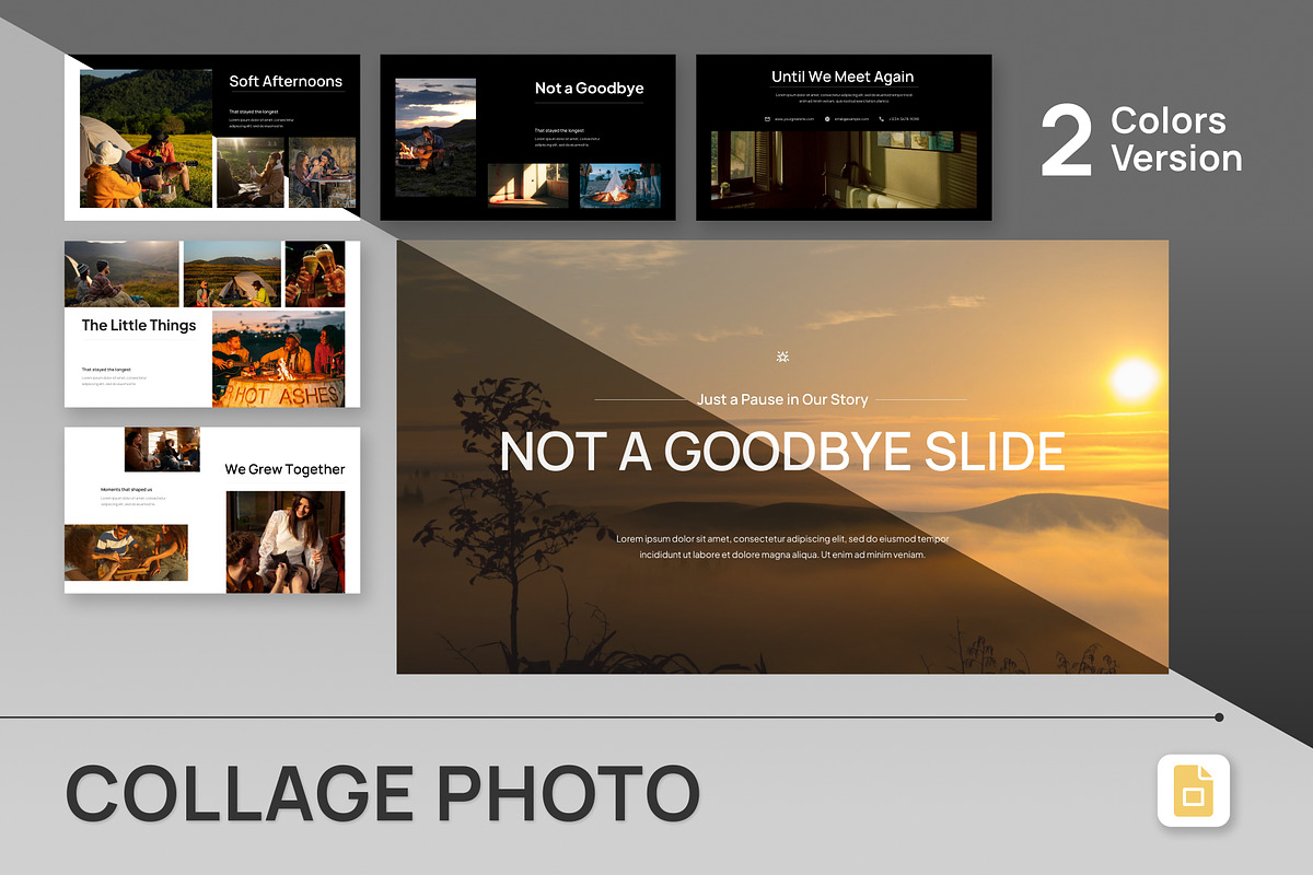 Collage Photo Google Slides, a Presentation Template by Antstheme (Photo 1 of 4)