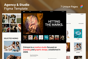 Agency & Studio Figma Template, an UI Kit Template by Rozepaars Design