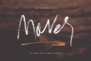 Mover // A Brush Pen Font