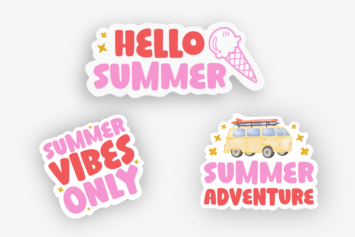 Summer - Cute Mix Font, a Handwritten Font by SaktiAvellin (Photo 3 of 7)