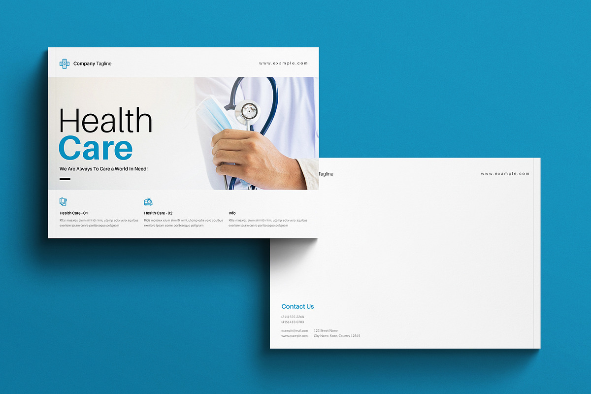 Medical Template Landscape, a Brochure Template by E-Type