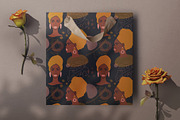 Modern Afro-American Women Set, a Texture Illustration by Illustana (Thumbnail 9 of 16)