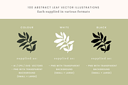 Abstract Leaf Vectors, an Object Graphic by Emma Webb Studio (Thumbnail 3 of 6)