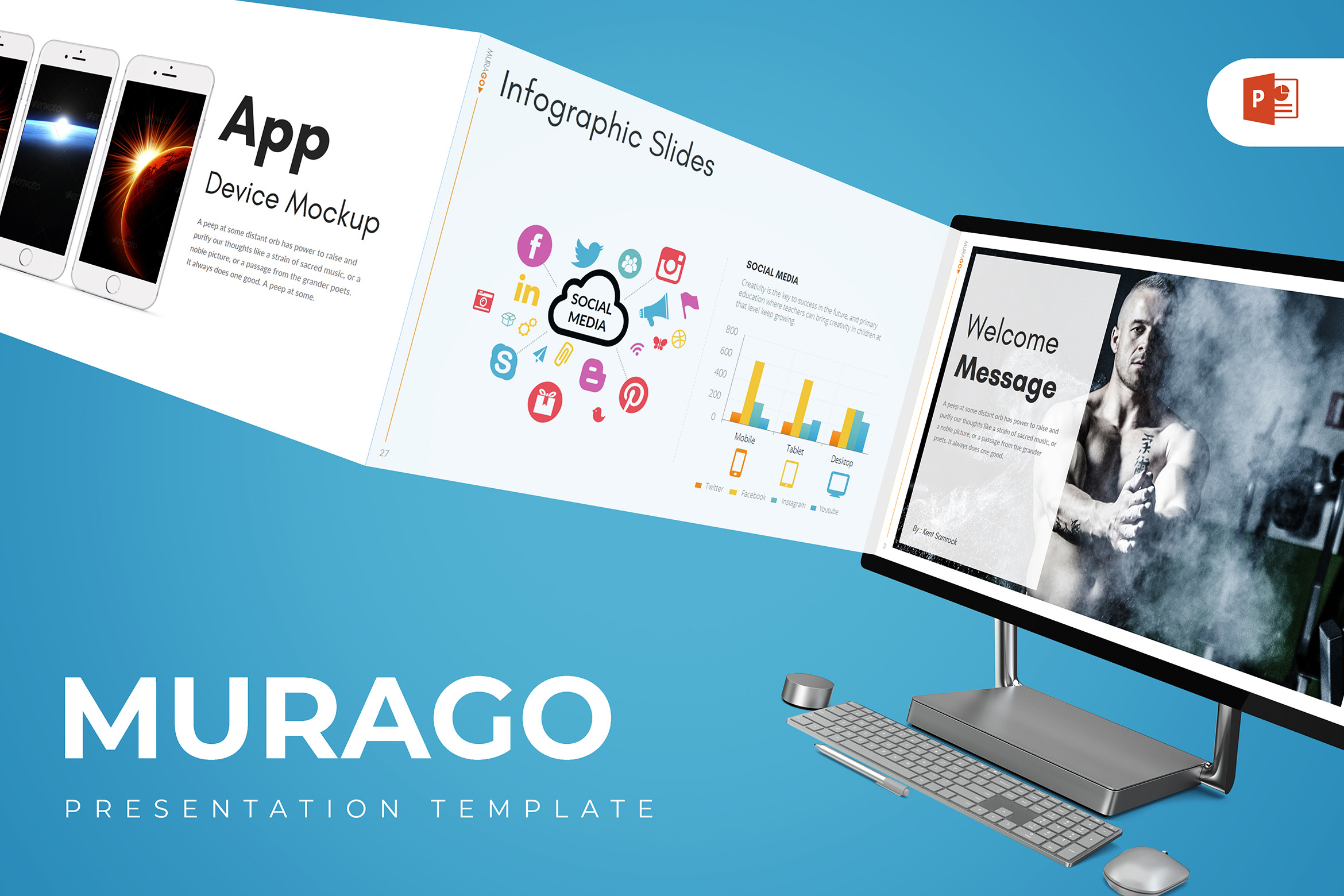 Murago - Powerpoint Template, a Presentation Template by inspirasign